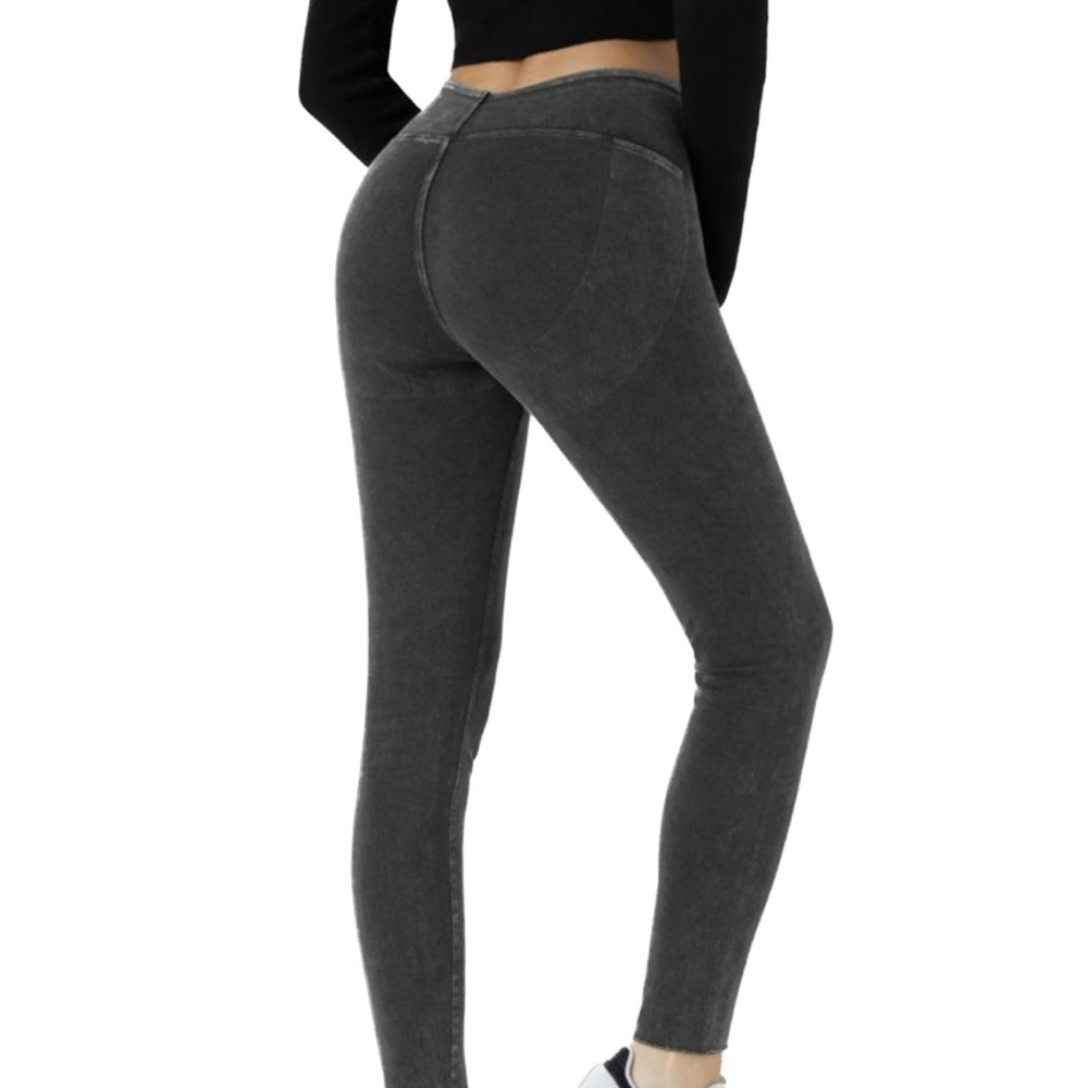 HALARA Flex™ ✨High Waisted Stretchy Knit Denim Casual Leggings - Picture 2 of 10